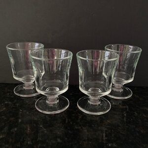 Ballard Designs Four Juice Water Wine Glasses/4 1/2" Tall/6 oz./NEW/NEVER USED!